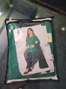 Green Printed Kurta Set