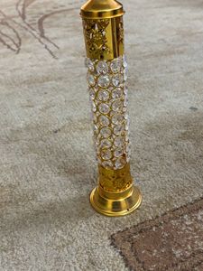 Set  Of 2 Gold&amp;Crystal Incense/Agarbatti Holde