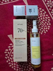 Anua Toner and Serum, Iunik Cleansing Oil
