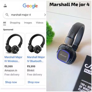 Marshall Headphones Seal Packed Peice