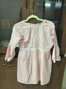 Pink Chikankari Coord Set