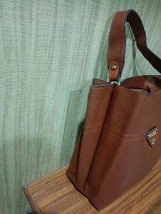 Guess Brown Perforated Tote Bag