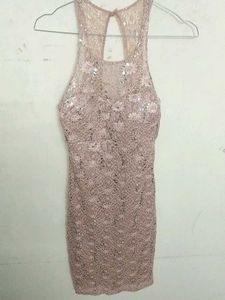 Sparkly Pink Mini Dress