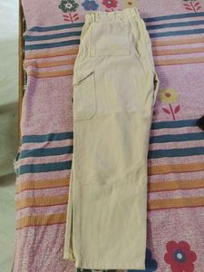 Beige Casual Pants