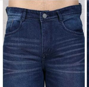 Shein Full Length Low Rise Mid Wash Distress Jeans