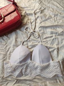 Pinteresty White Bikini Top