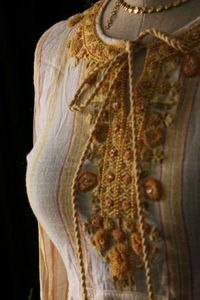 Embroidered Striped Top