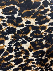 Animal Print Square Neck Top