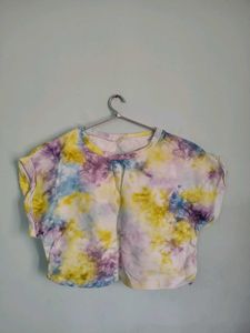 Tie-dye Cropped T-shirt