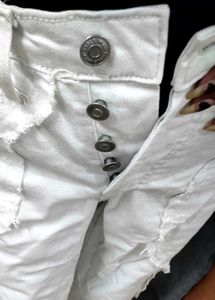 White Distressed Jeans