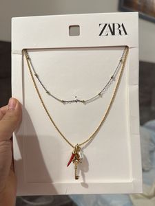 Zara Pack Of 2 Charm Necklace