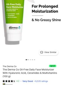 Derma Co Moisturizer
