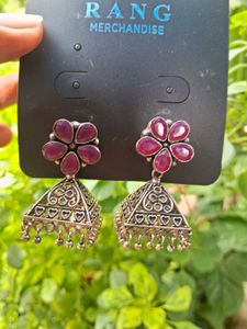 Floral Jhumka Earrings