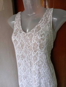 White Animal Print Dress