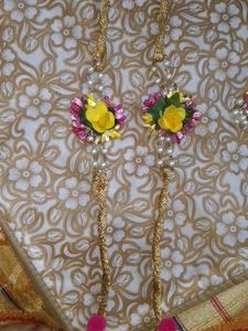 Floral Jewelry Set For Haldi Function 😍💛