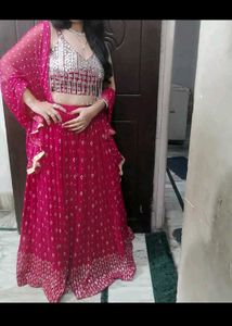 💞Fix Price Hot Pink Lahenga💞