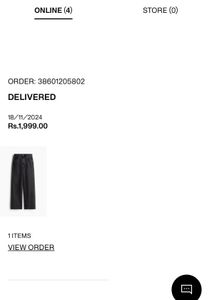 H&amp;M charcoal straight fit jeans