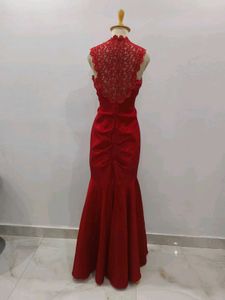 Elegant Red Evening Gown