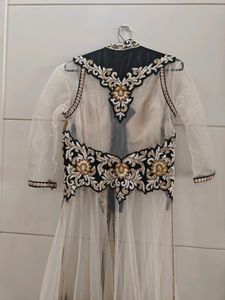 Black Indowestern 3 Piece Dress New