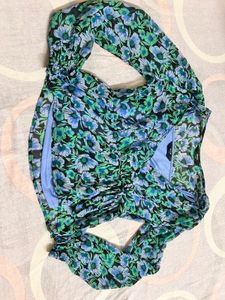 Blue Peplum style Top 😇