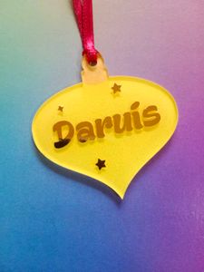 Customised Christmas Tree Ornaments.