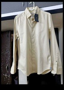 LAST PRICE RARE RABBIT Beige Regular Fit Shirt
