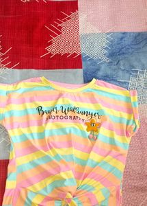 Striped Graphic Tee