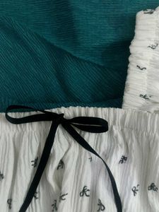 Square neck coquette core top