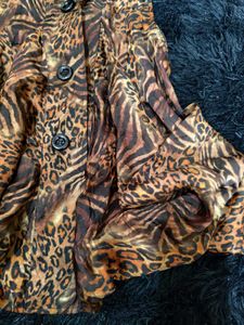 Y2k Tiger Print Mini Dress/top