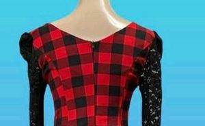 Red Plaid Dress