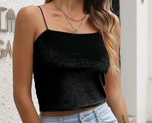 Solid Round Neck Backless Slim Fit Crop Top
