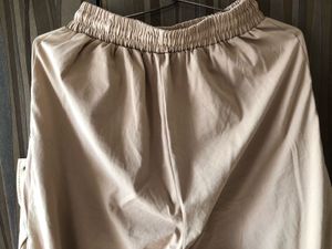 Beige Parachute Pants