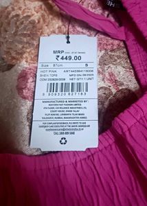 Pink Peplum Top with Puff Sleeves