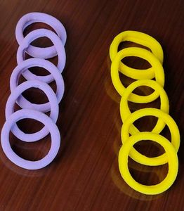 Multicolored Hair Rubber Bands - 30 Pcs