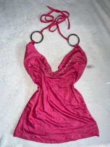 Pink Halter Top