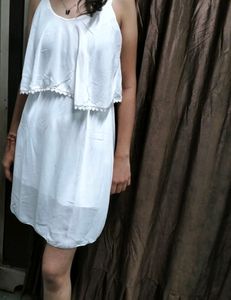 Party Wear White Onepiece