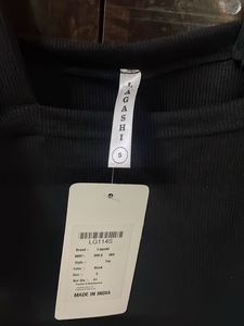 Square Neck Black Top