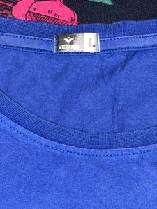 Blue Graphic Oversized T-shirt