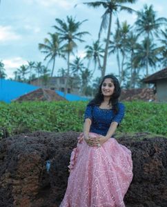 "Premium party wear top&skirt"💙💗👌🏻👌🏻✨