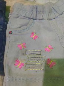 Cute Embroidered Denim Shorts Bundle 2