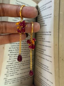 Ruby Dangle Earrings