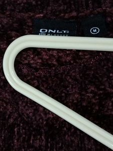 Burgundy Cropped Knit Sweater