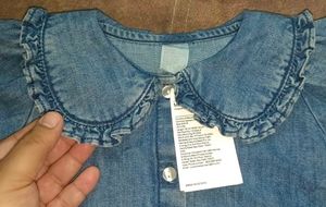Cute Baby Girl Denim Top