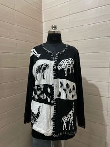 Unique Animal Print Cardigan