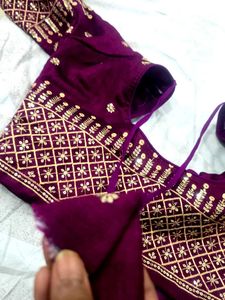 Elegant Embroidered Saree