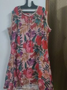 Beautiful Floral Kurta Set With Dupatta