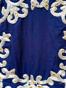 Blue Georgette Gown