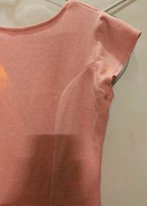 Cute Peach Skater Dress