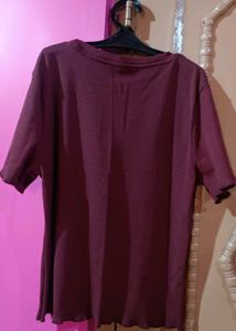 Burgundy Regular Top