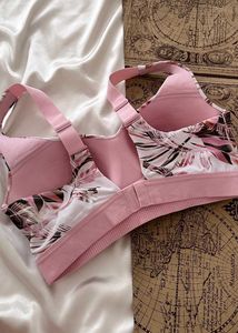 Sports Paded Flower Print Bra